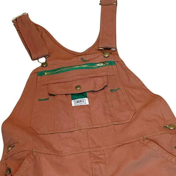Liberty brown overalls size 34x32. Good condition. Signs of wear on cuffs. - Picture 3 of 7